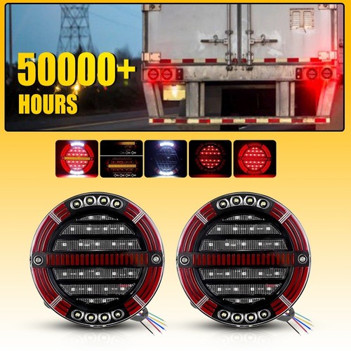 Round red white amber led - 5.5",