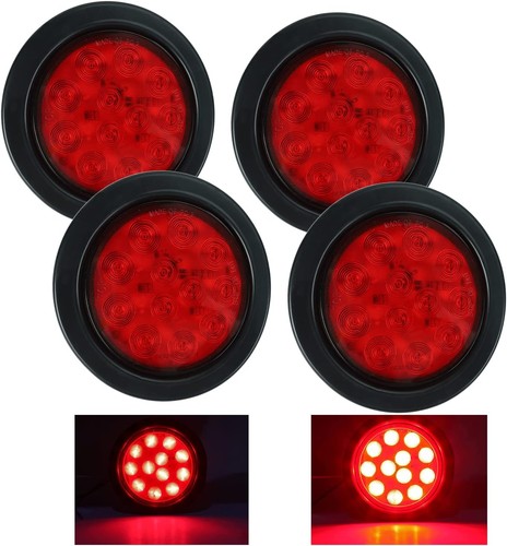 Inch round red 12 - red, led